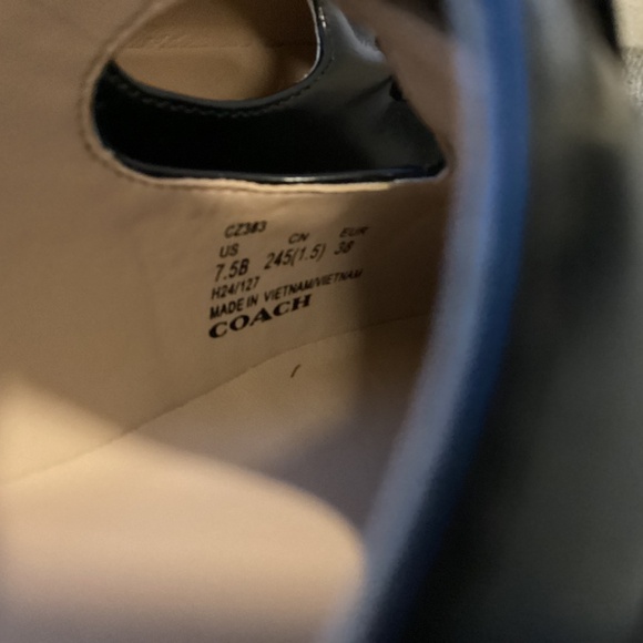 COACH Women's Liv Leather Mary Jane Flats, size 7.5 - Picture 11 of 14